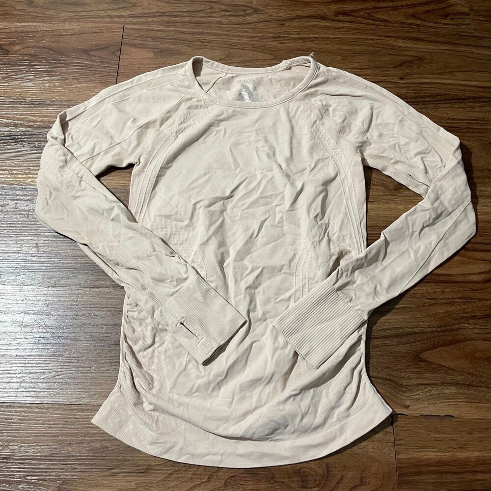 Gaiam Yoga Long Sleeve Pink Shirt Top Thumbholes Gym Women's Size XS